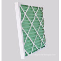 Cardboard frame pleated panel air filter for ventilation system